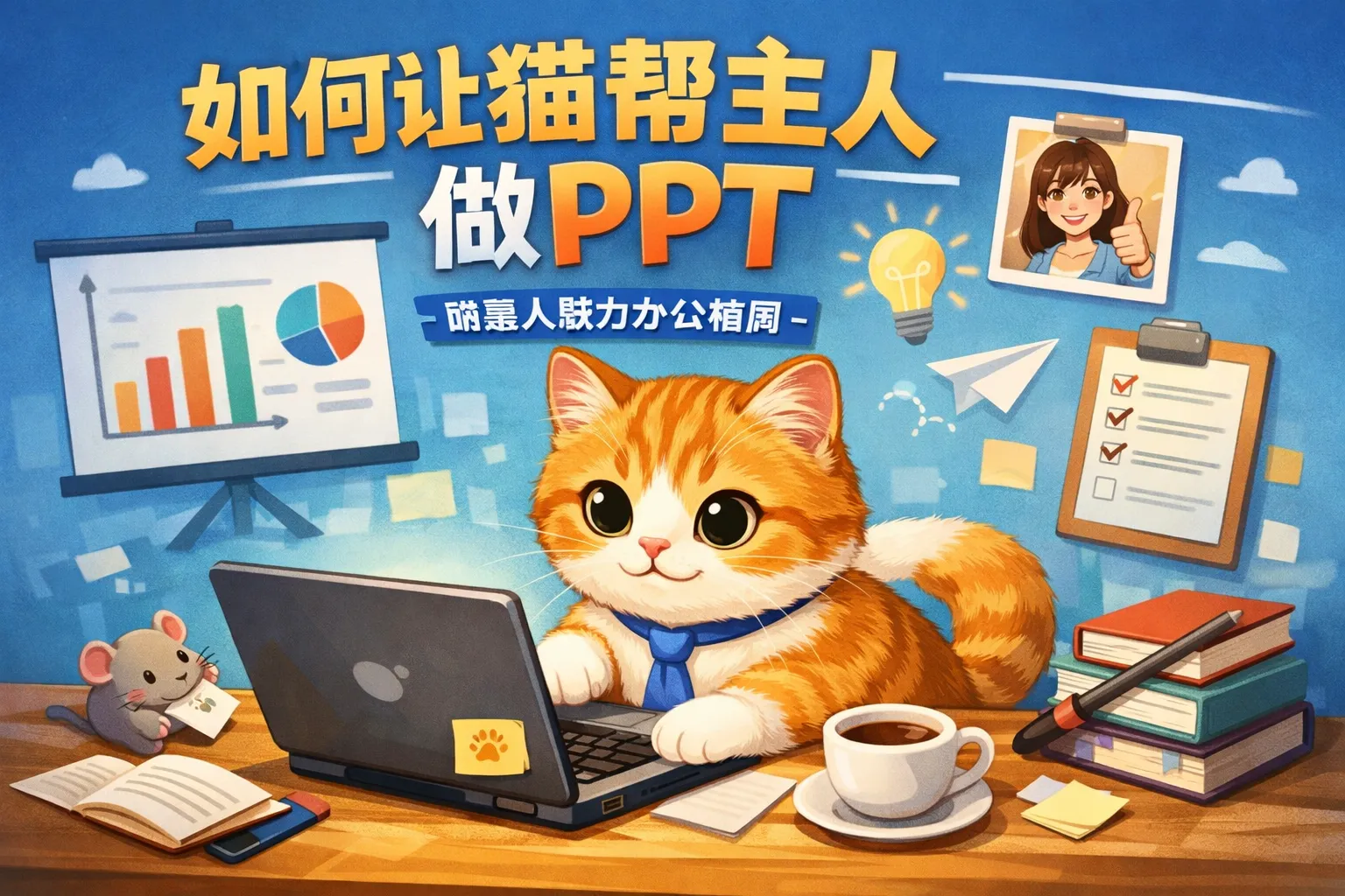 如何让猫帮主人做ppt