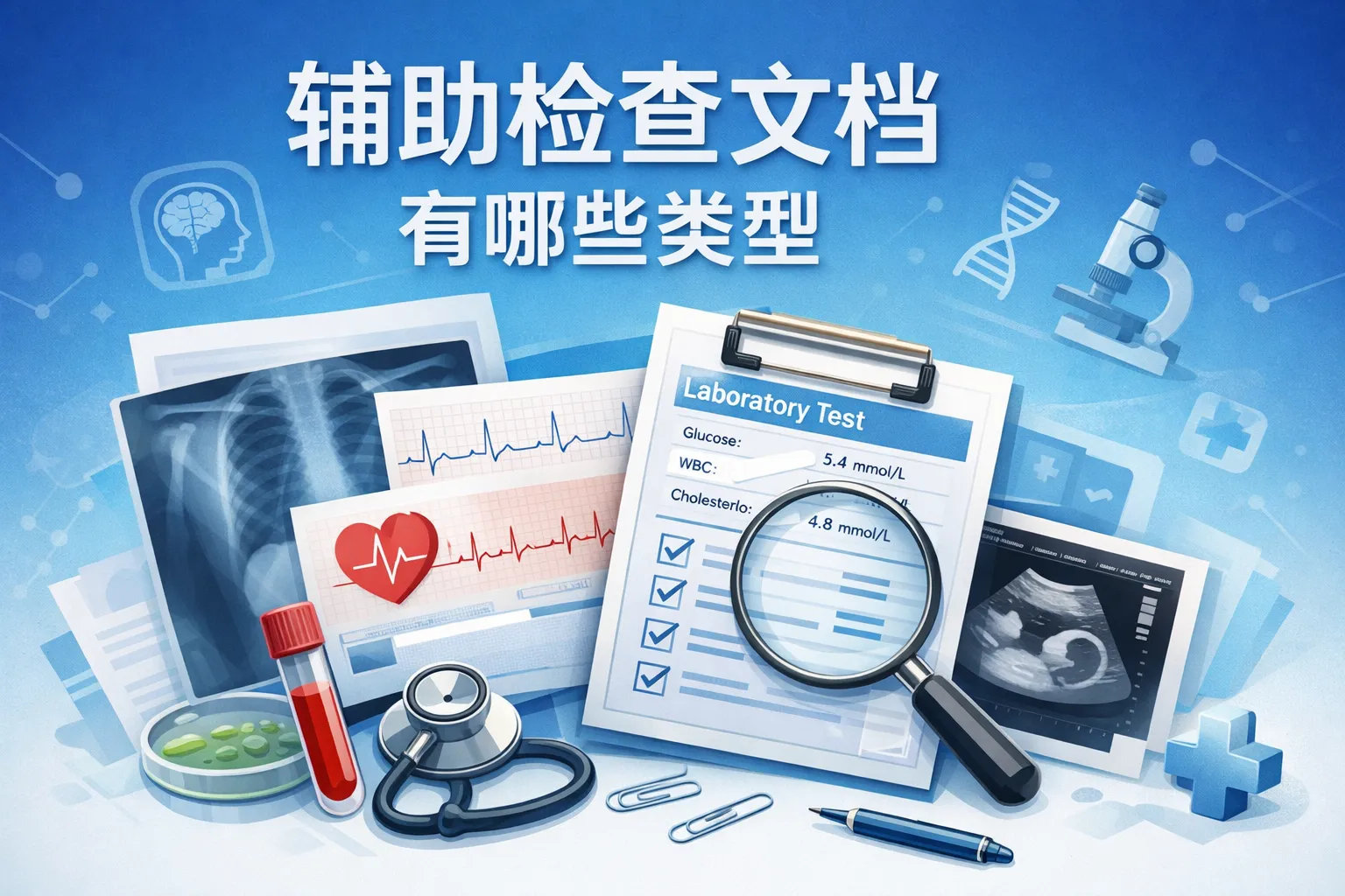 辅助检查文档有哪些类型