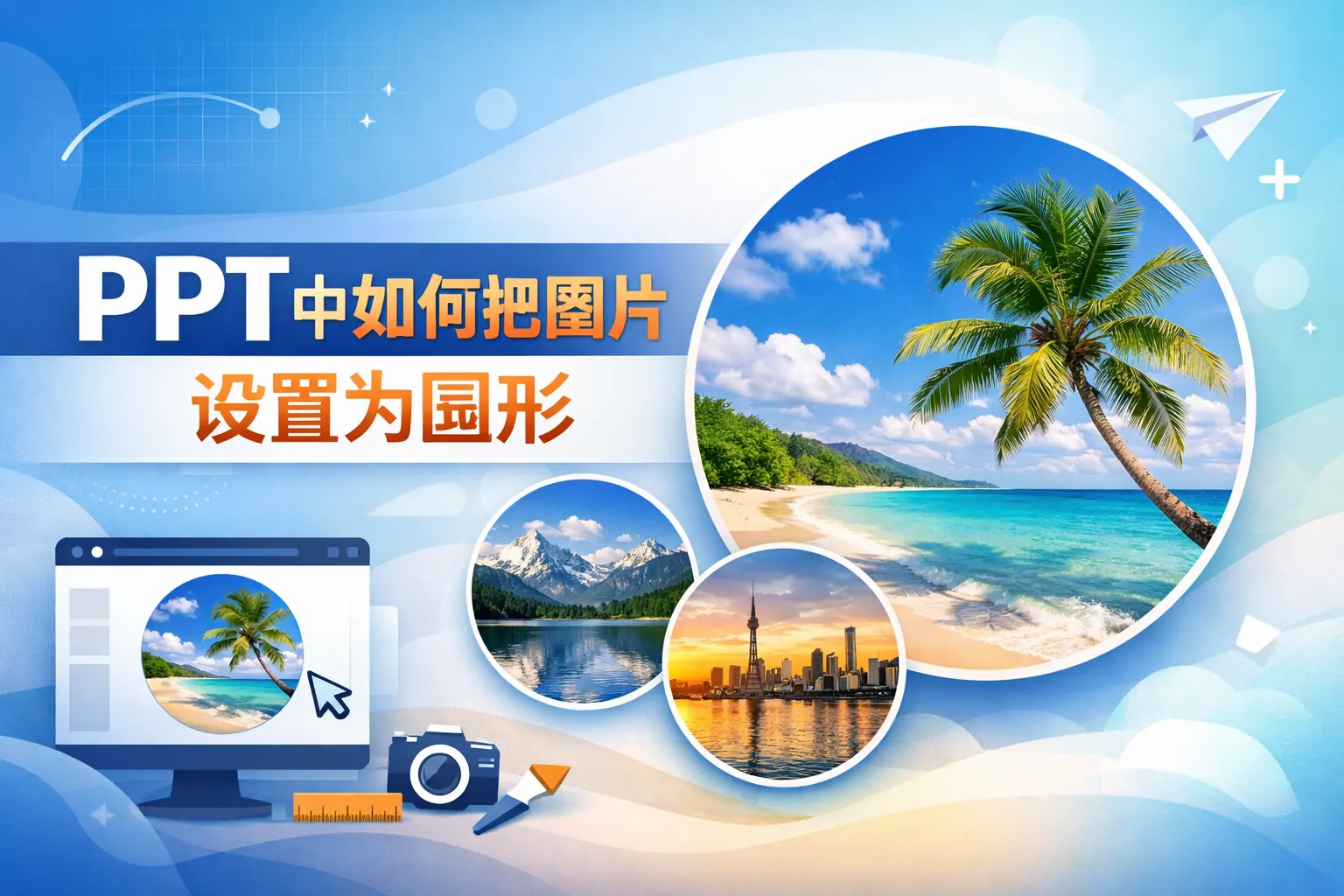 PPT中如何把图片设置为圆形