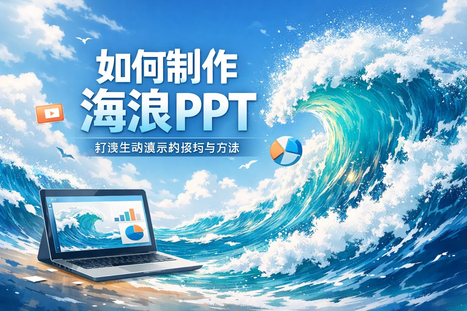 如何制作海浪ppt
