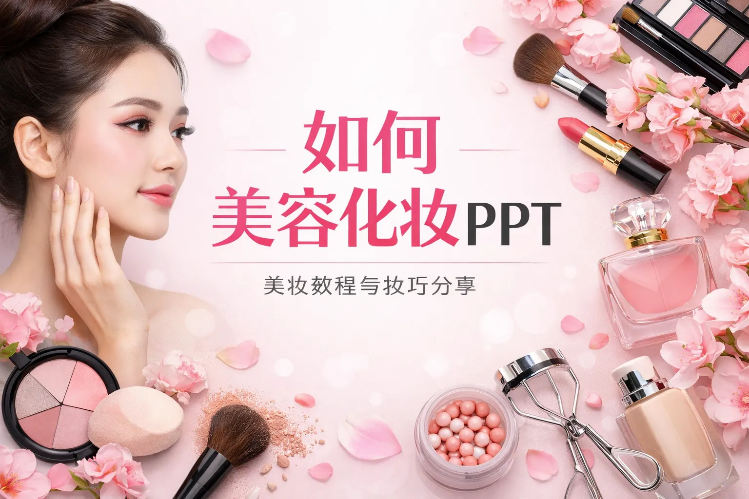 如何美容化妆ppt