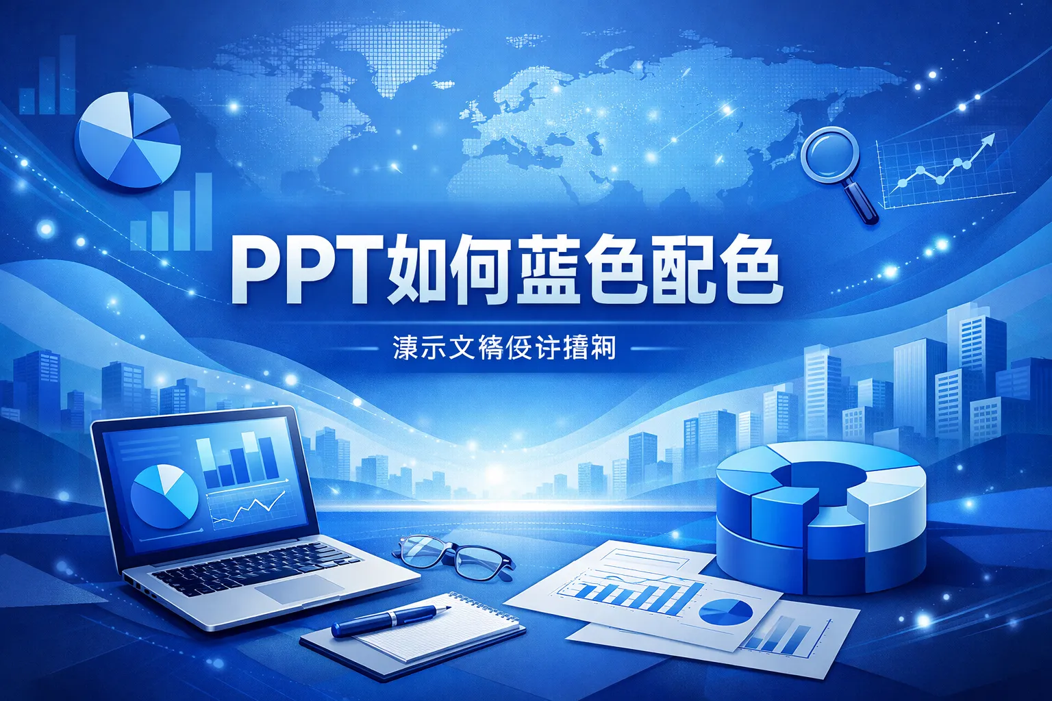 ppt如何蓝色配色