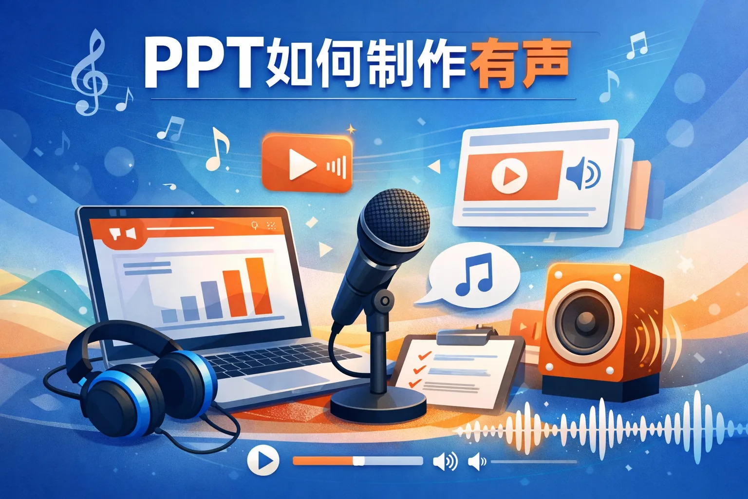 ppt如何制作有声