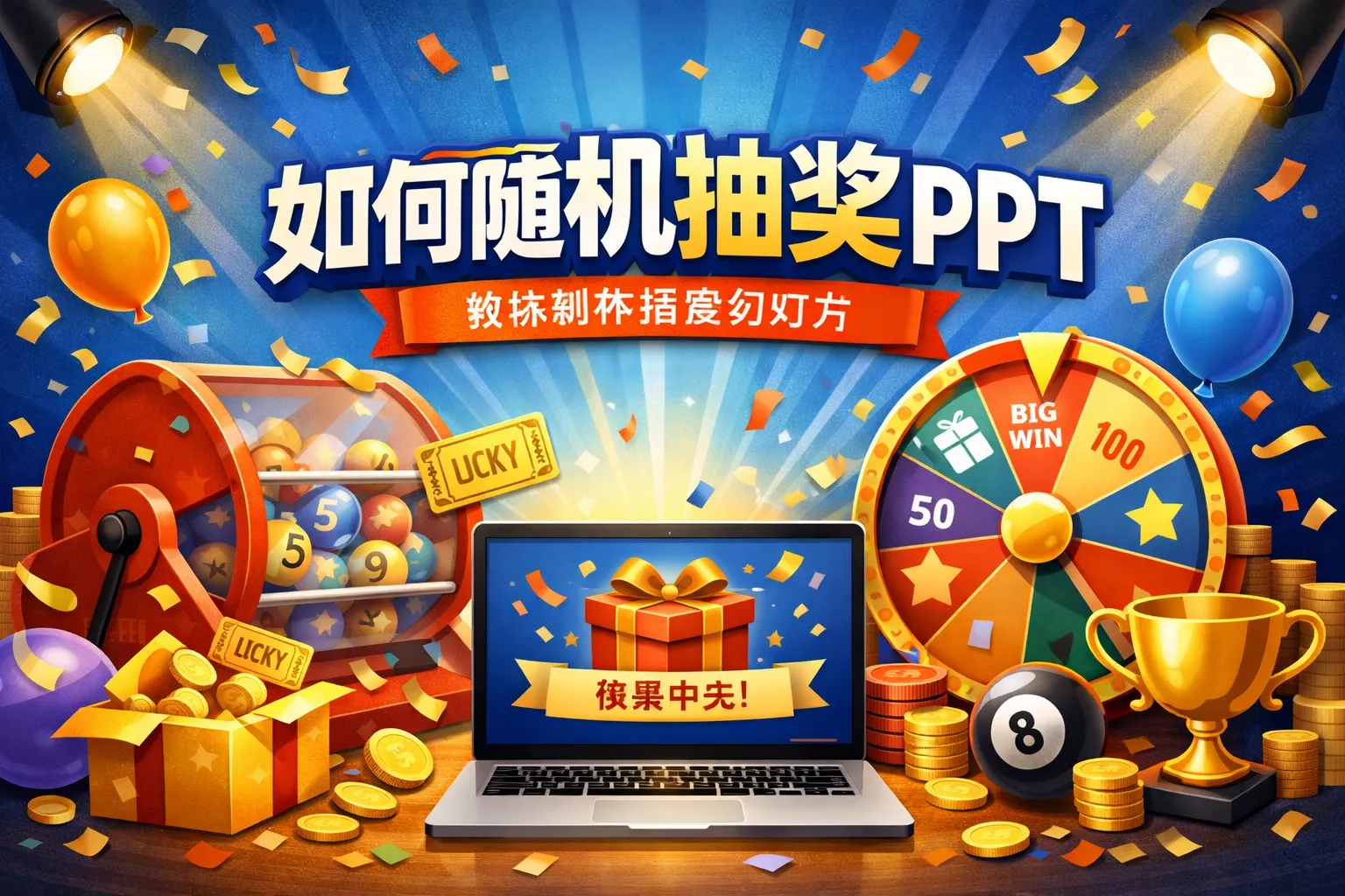 如何随机抽奖ppt
