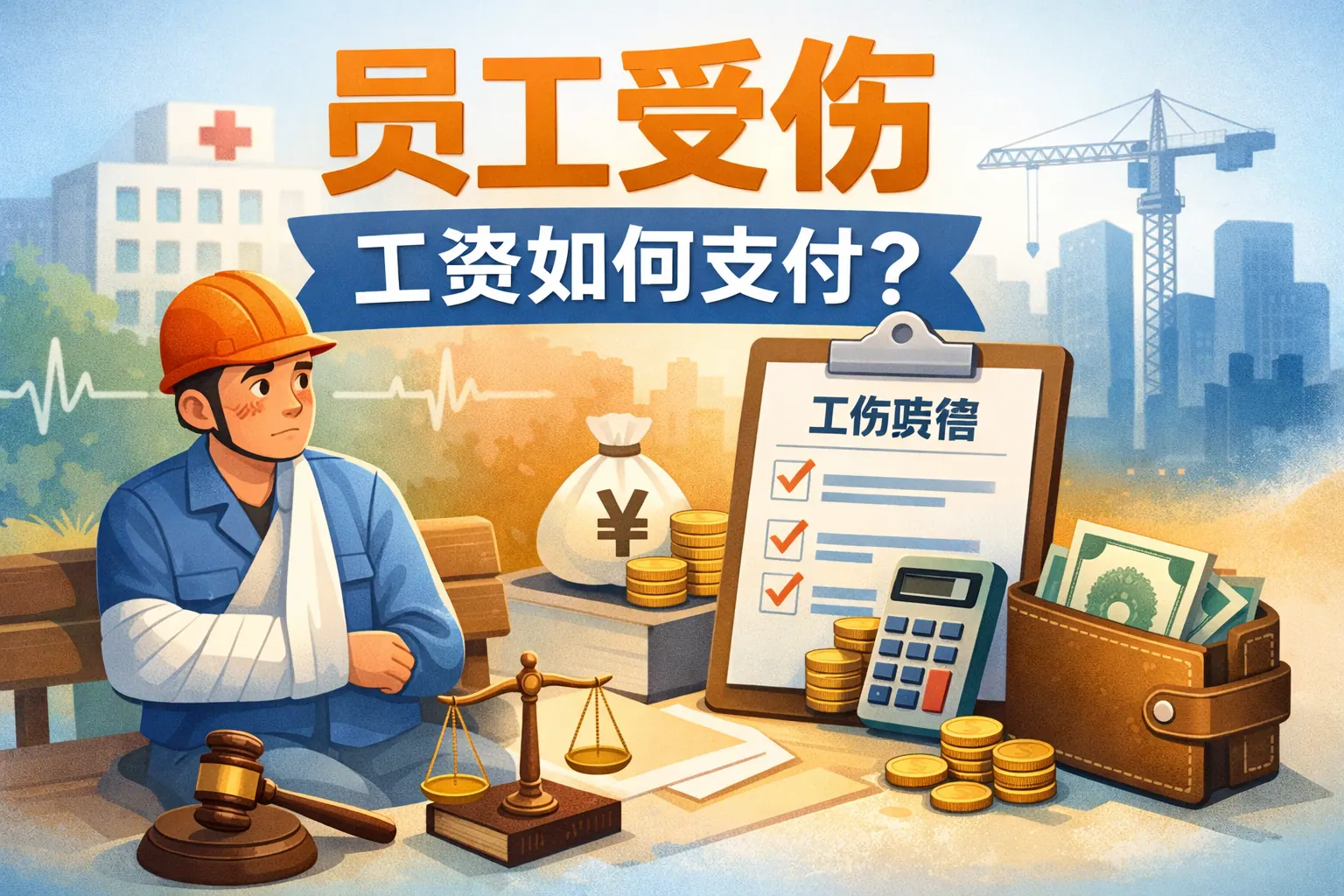 员工受伤工资如何支付