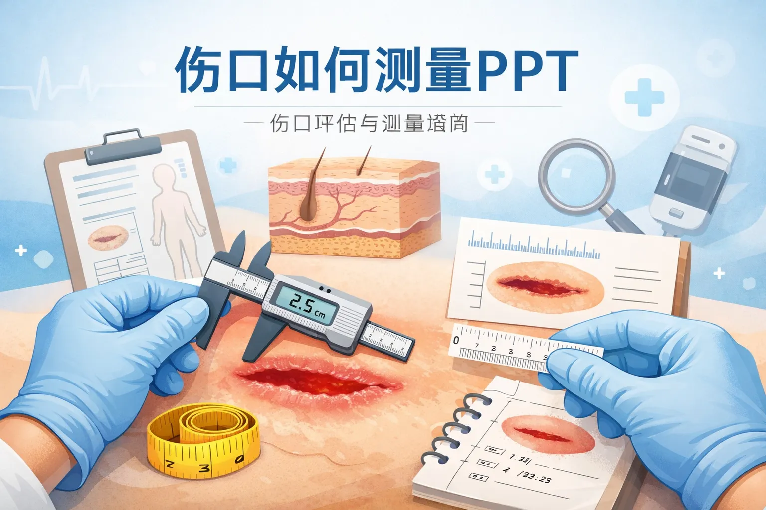 伤口如何测量ppt