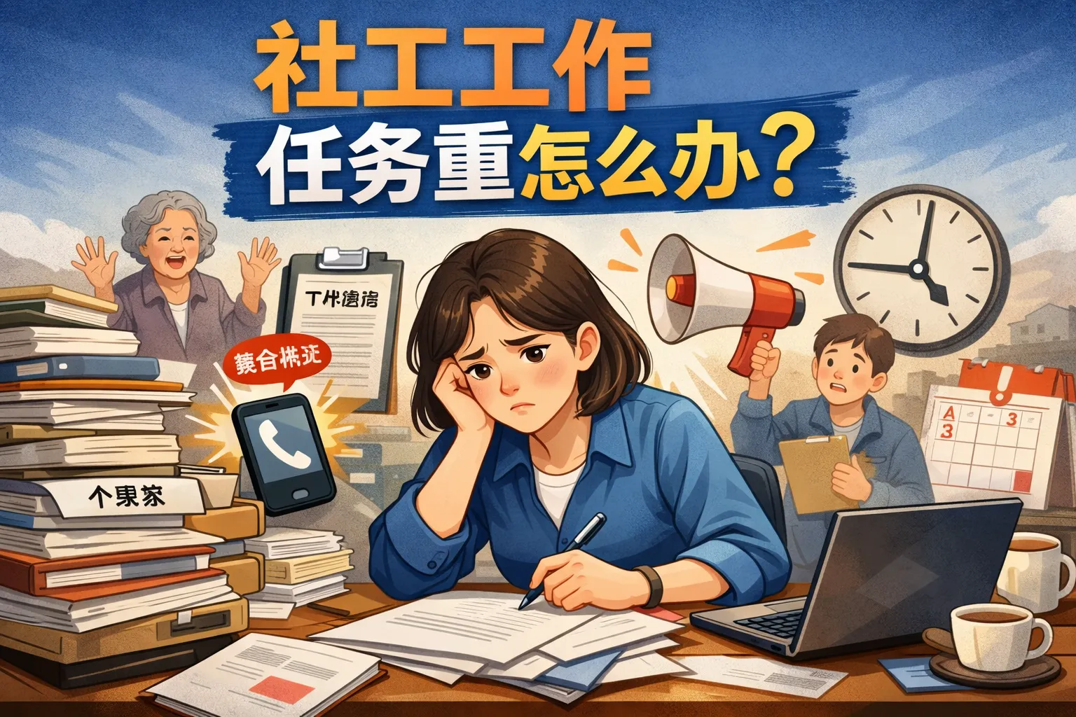 社工工作任务重怎么办