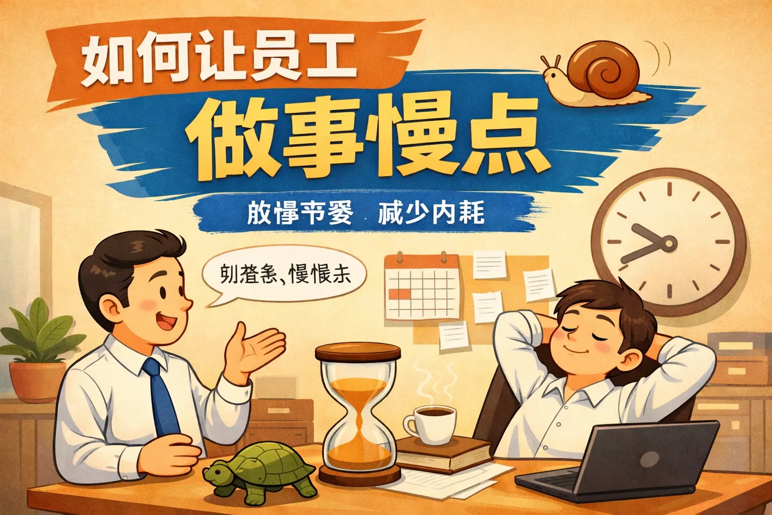 如何让员工做事慢点