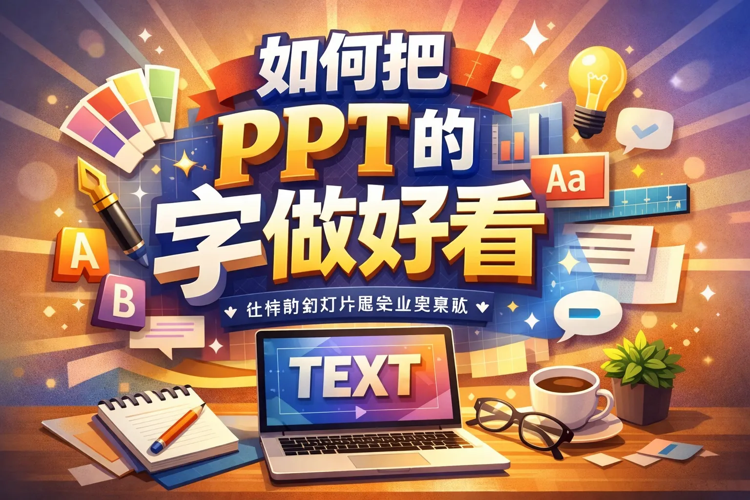 如何把ppt的字做好看