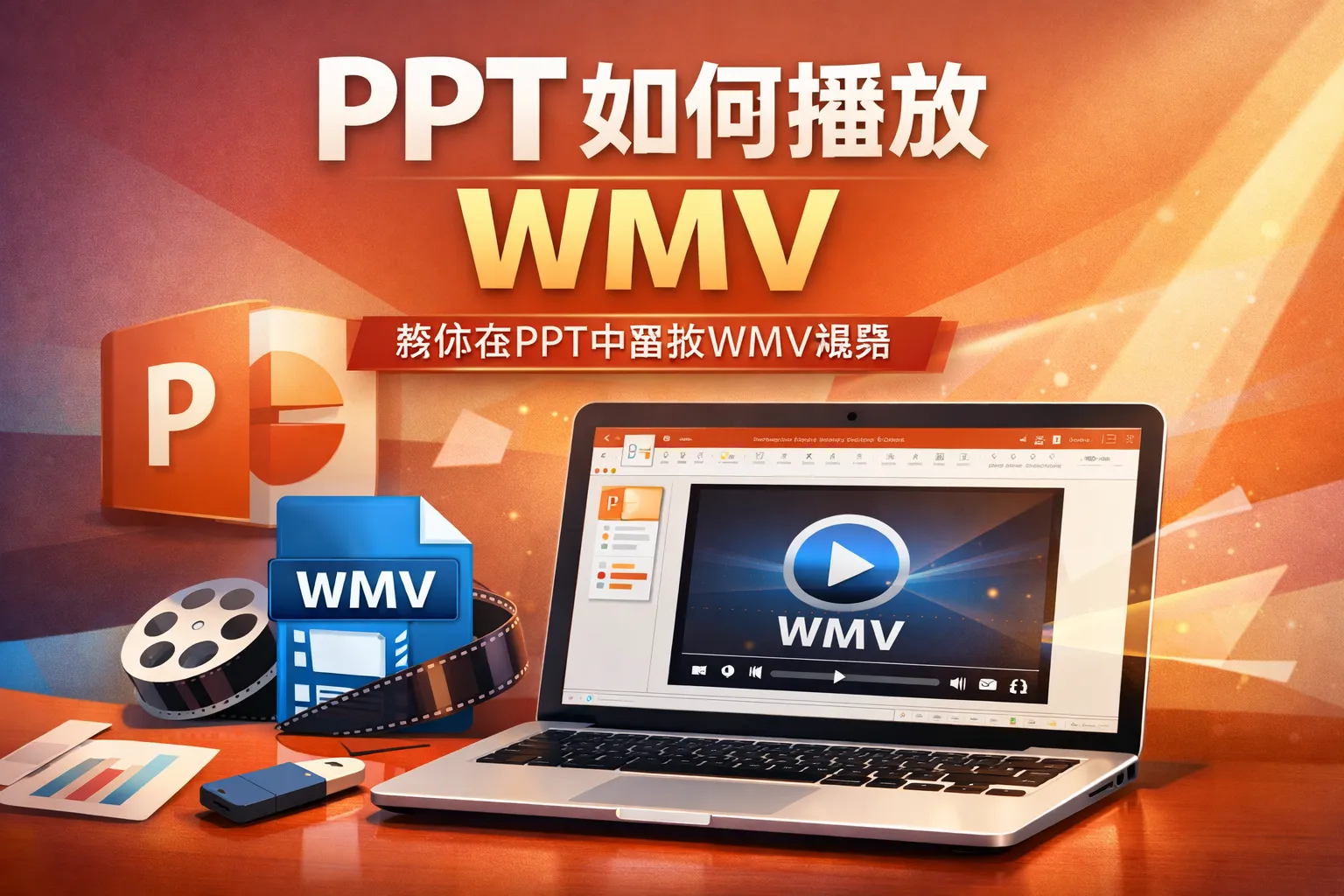ppt如何播放wmv