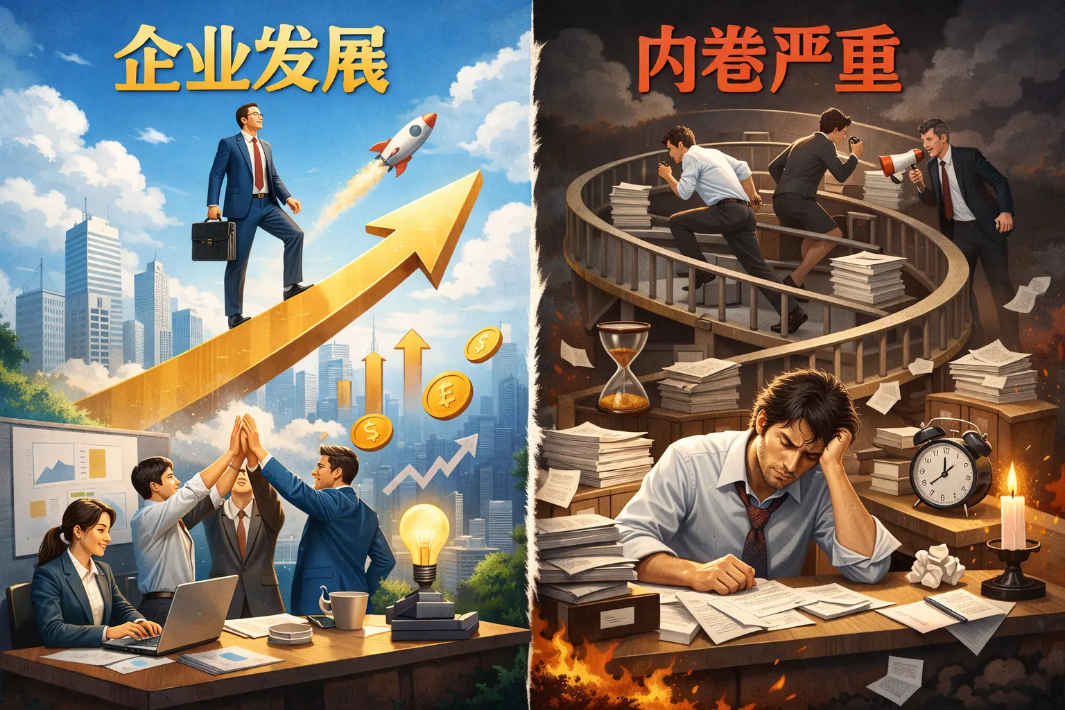 企业与内卷严重的区别