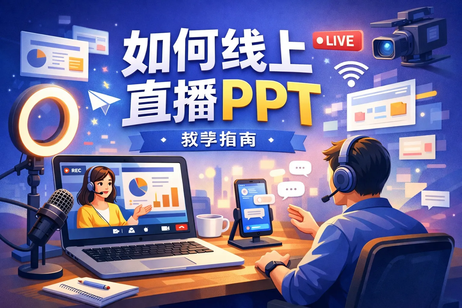 如何线上直播ppt