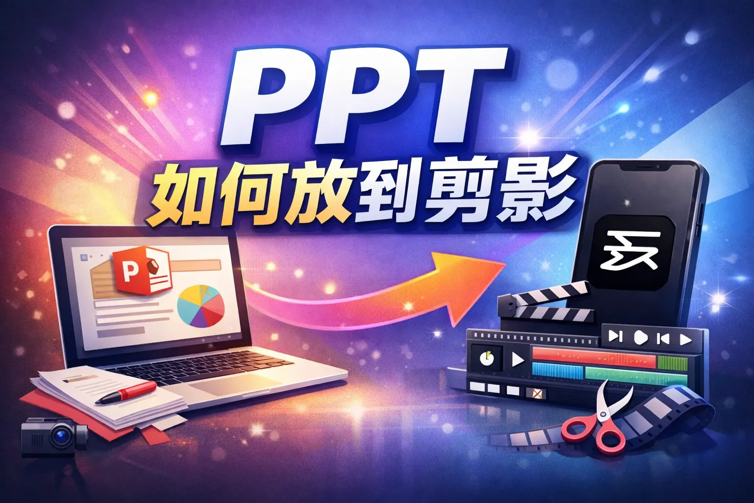 ppt如何放到剪影