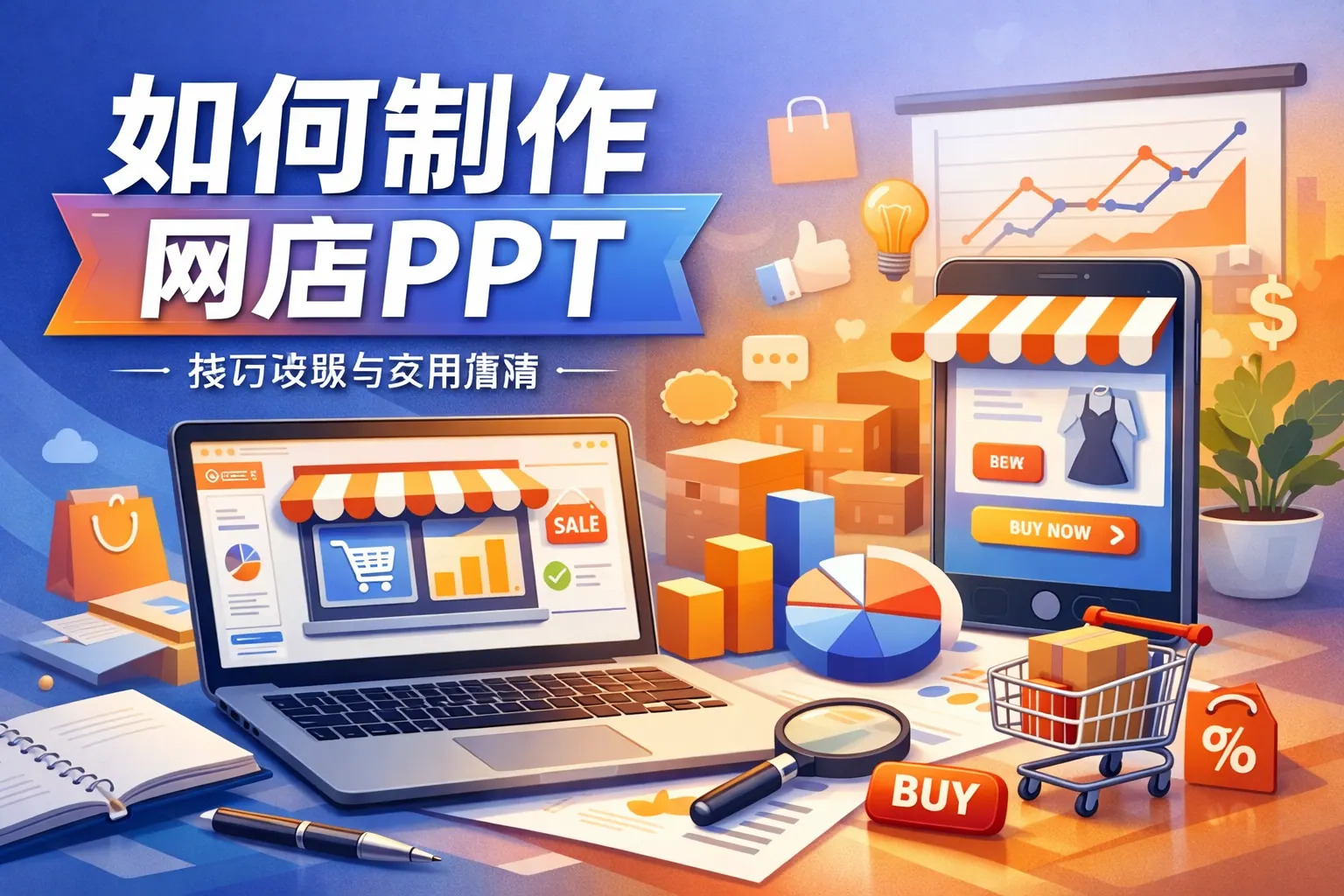 如何制作网店ppt