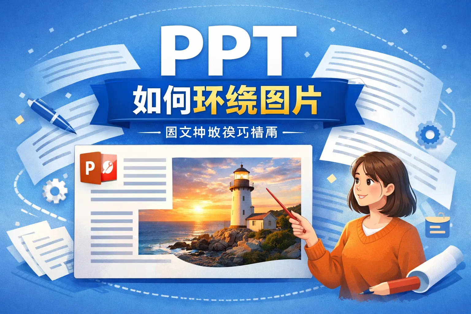 ppt如何环绕图片