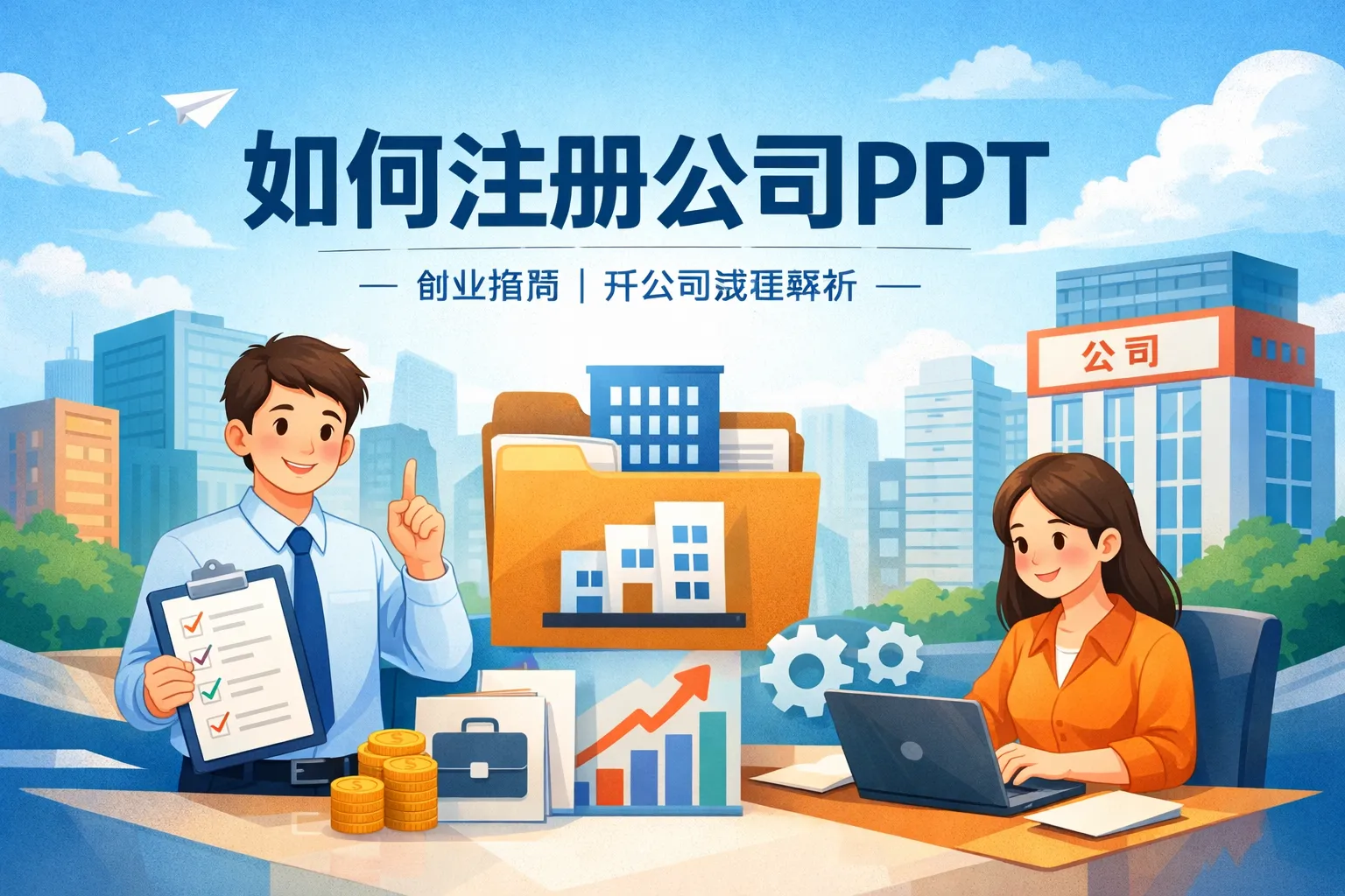 如何注册公司ppt