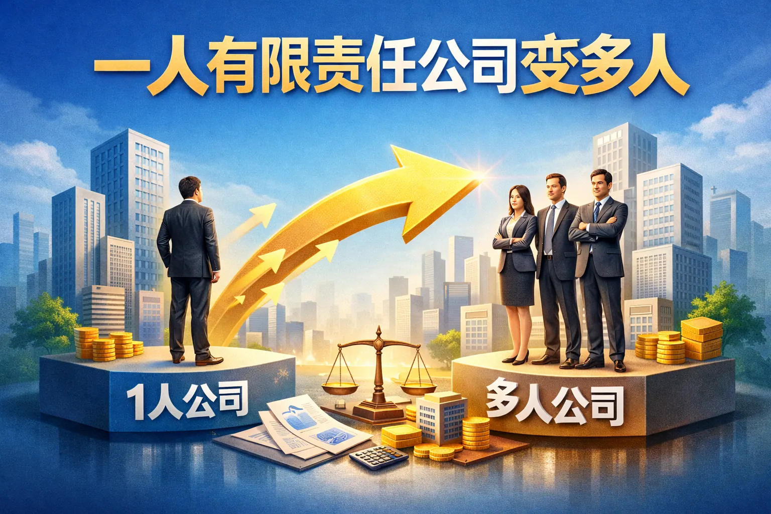 一人有限责任公司变多人
