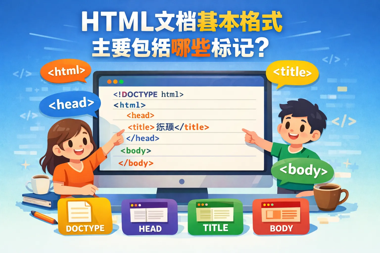 html文档基本格式主要包括哪些标记