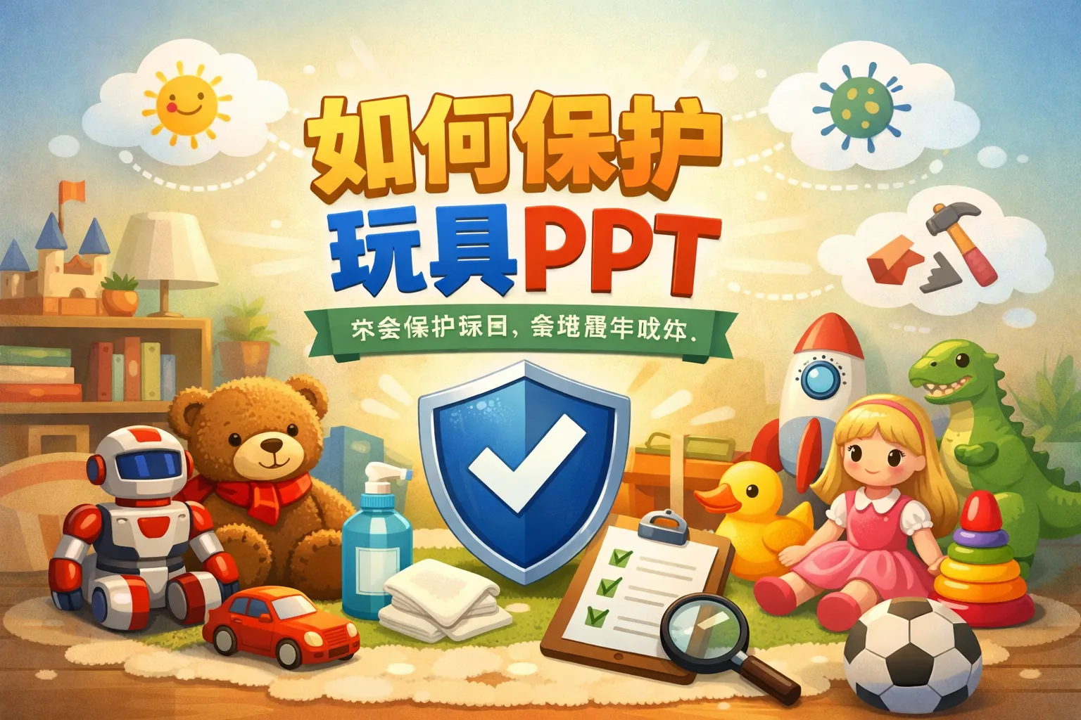 如何保护玩具ppt