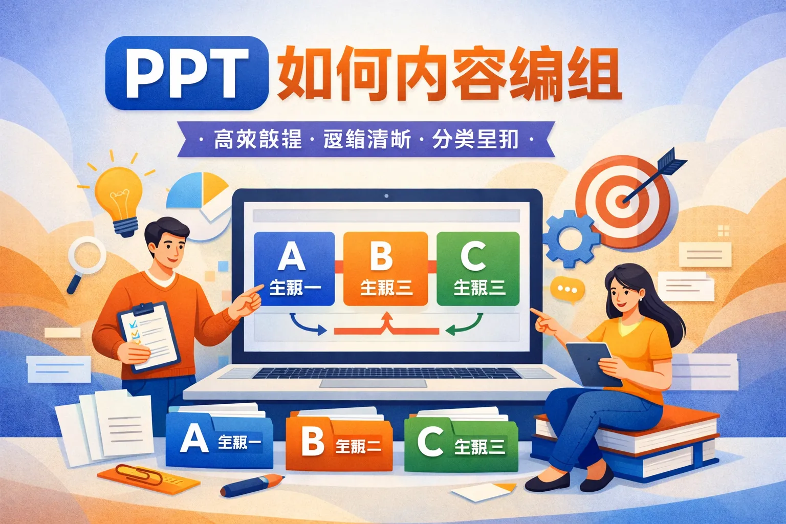 ppt如何内容编组