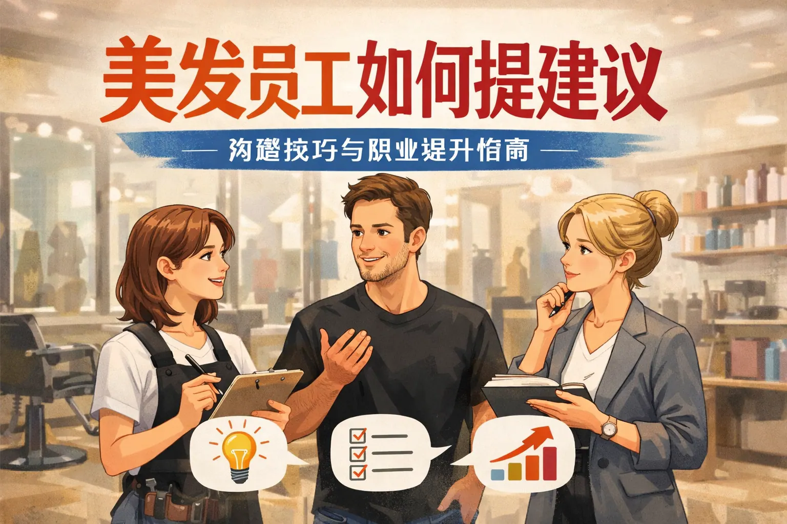 美发员工如何提建议