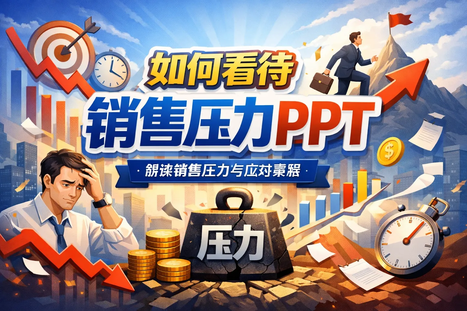 如何看待销售压力PPT