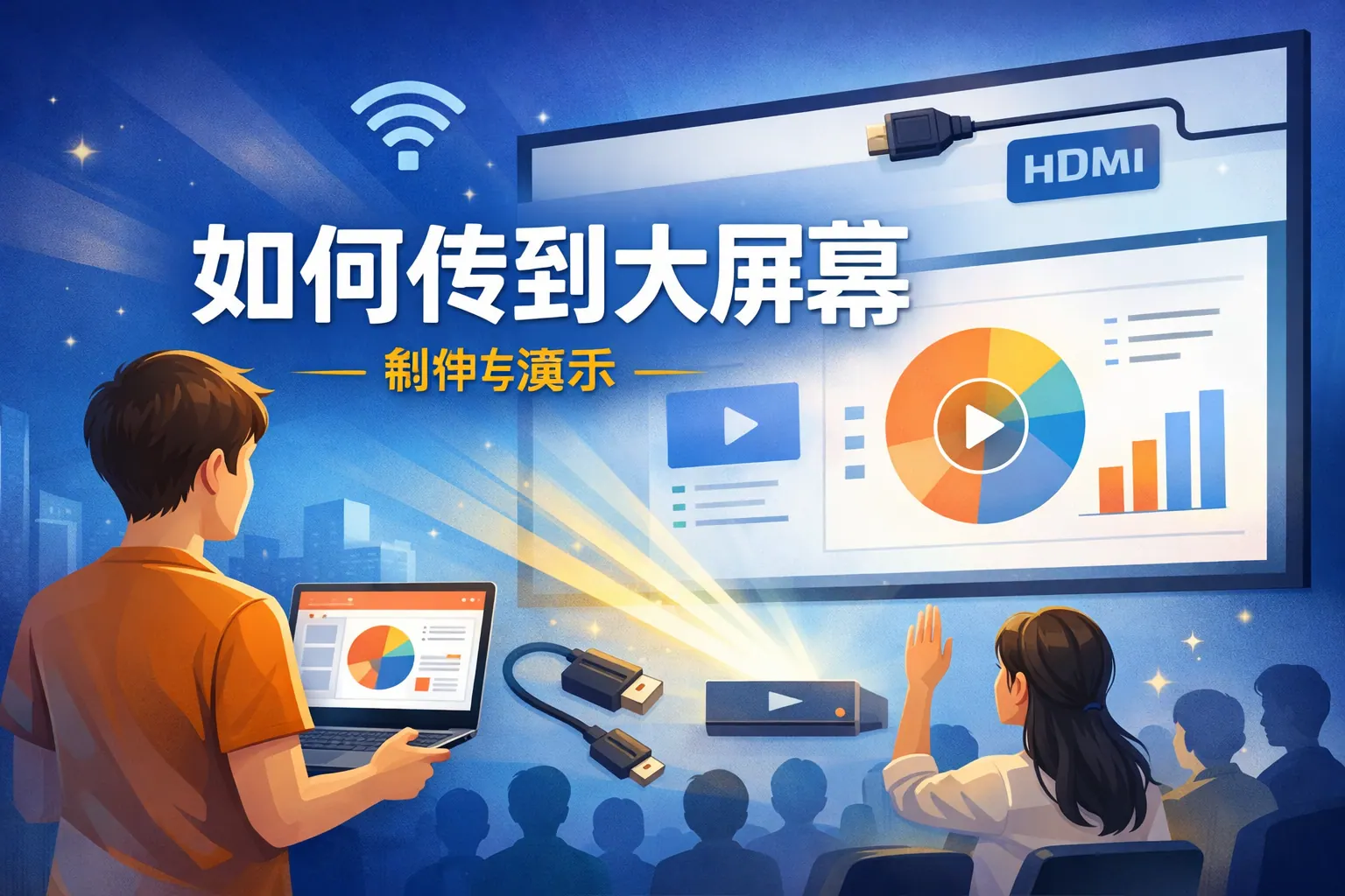 ppt制作好如何传到大屏幕