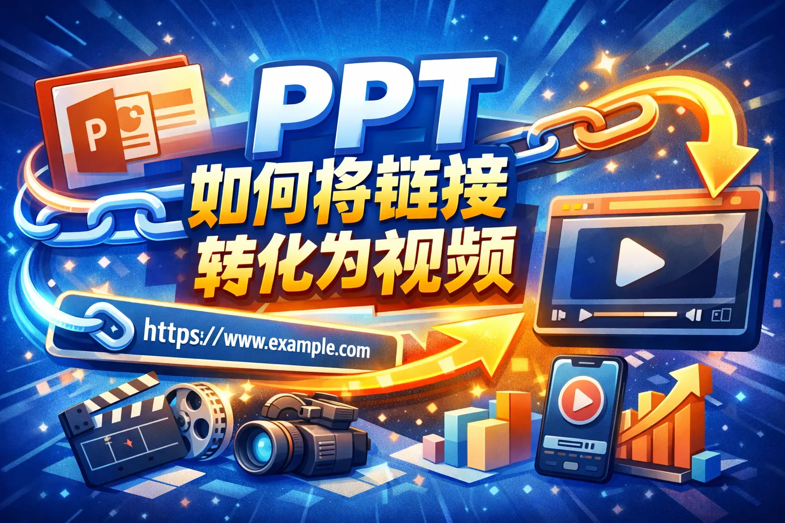 ppt如何将链接转化为视频