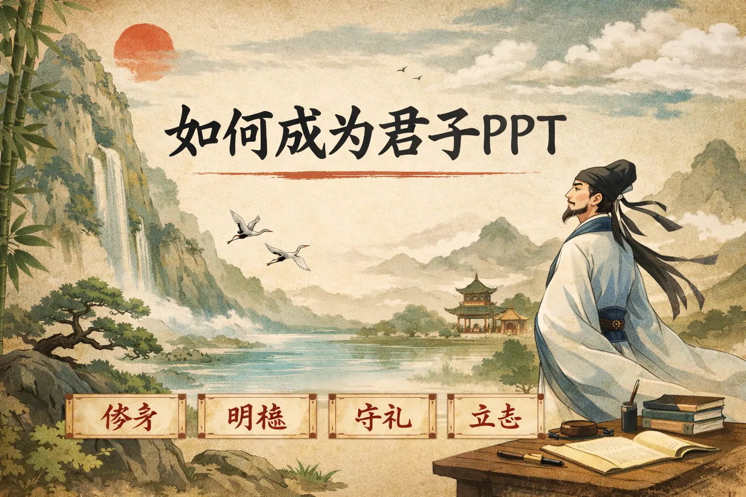 如何成为君子ppt