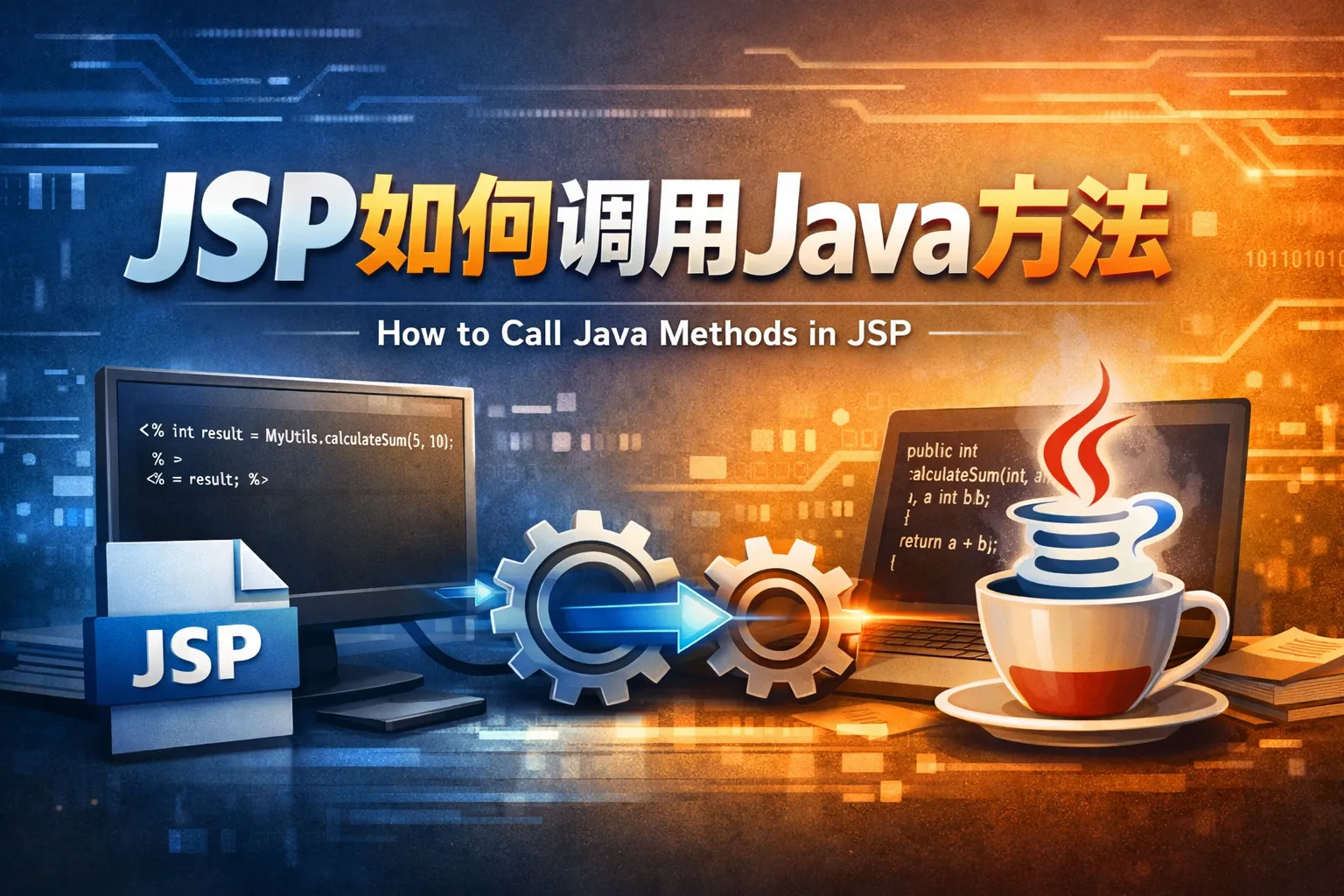 jsp如何调用java方法