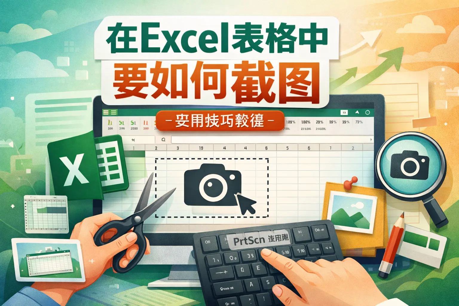 在excel表格中要如何截图
