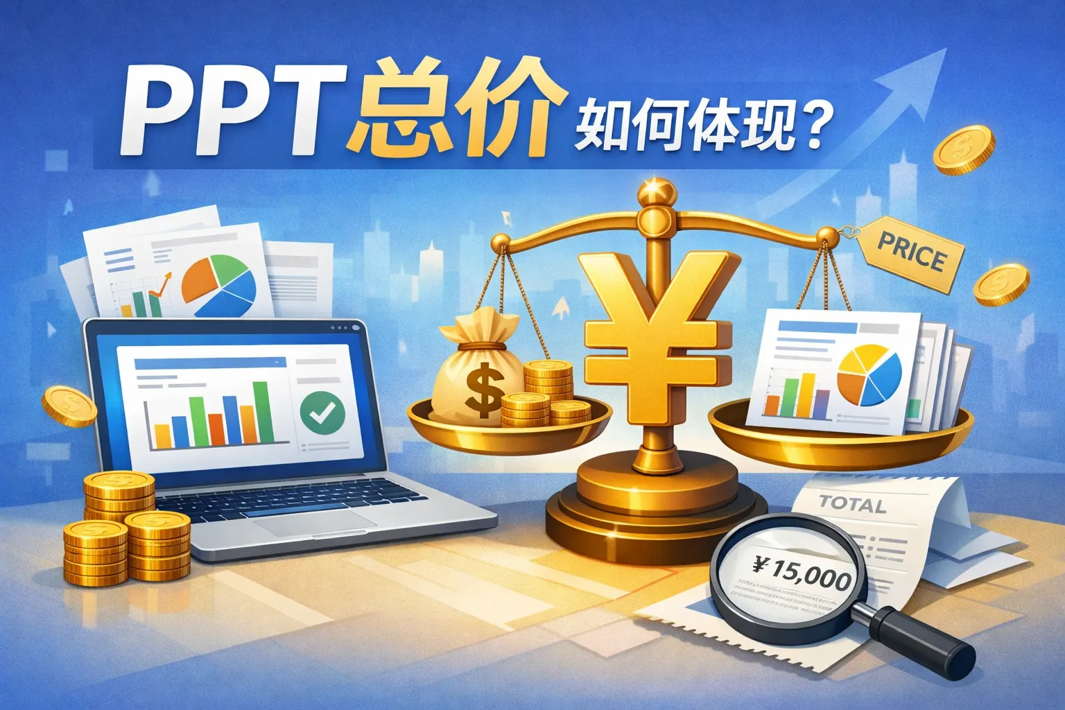 ppt总价如何体现