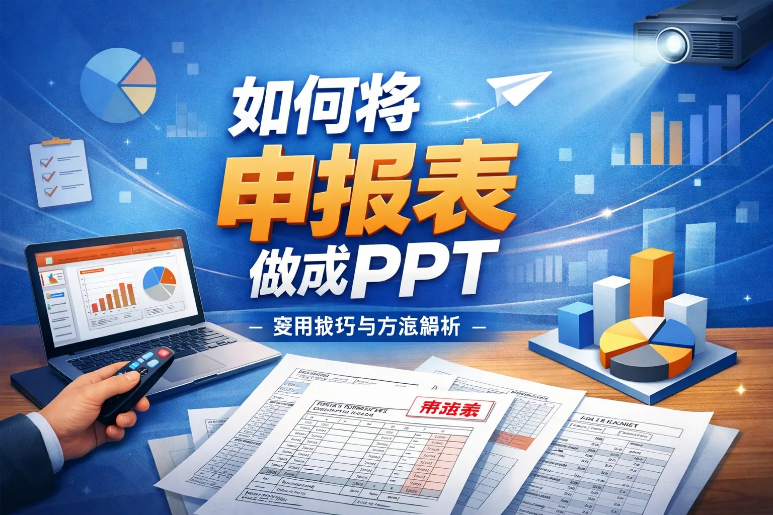如何将申报表做成ppt