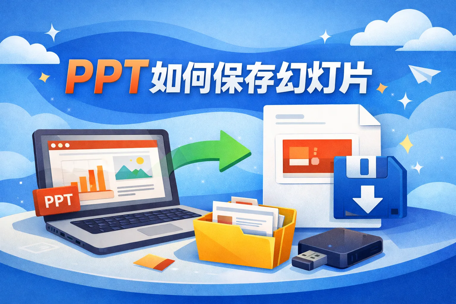 ppt如何保存幻灯片