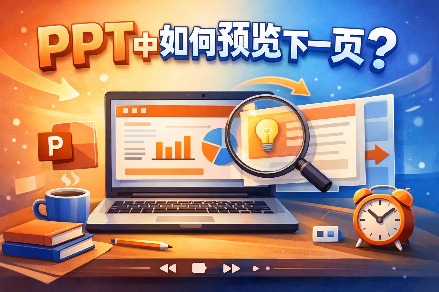 ppt中如何预览下一页