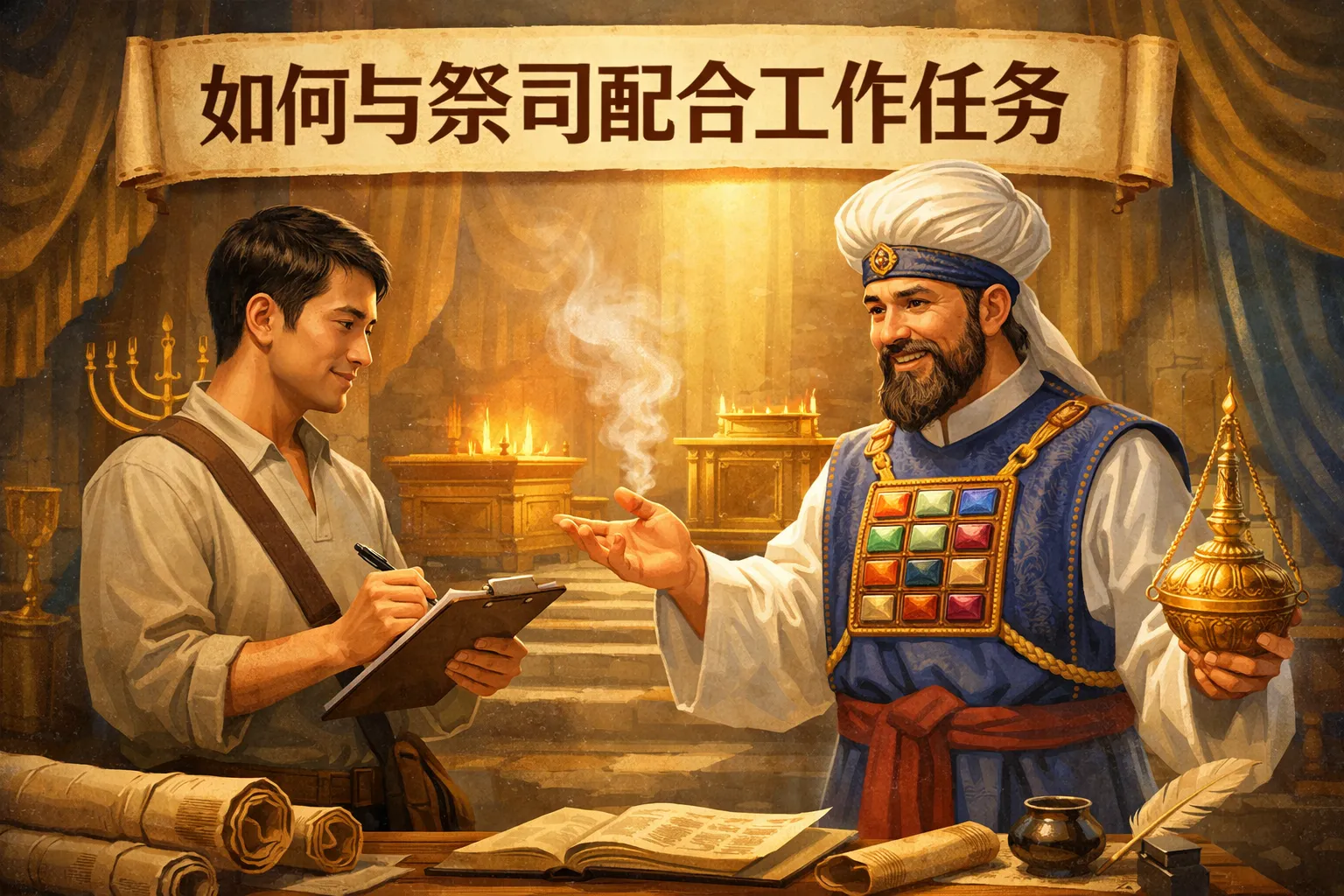 怎么与祭司配合工作任务