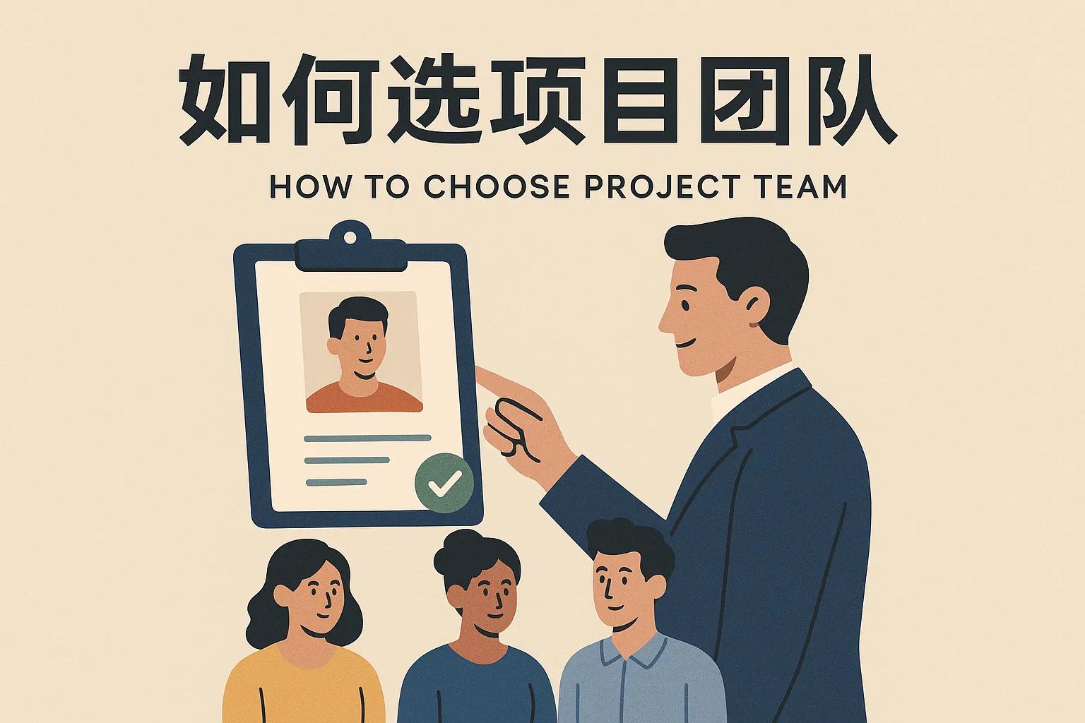 如何选项目团队