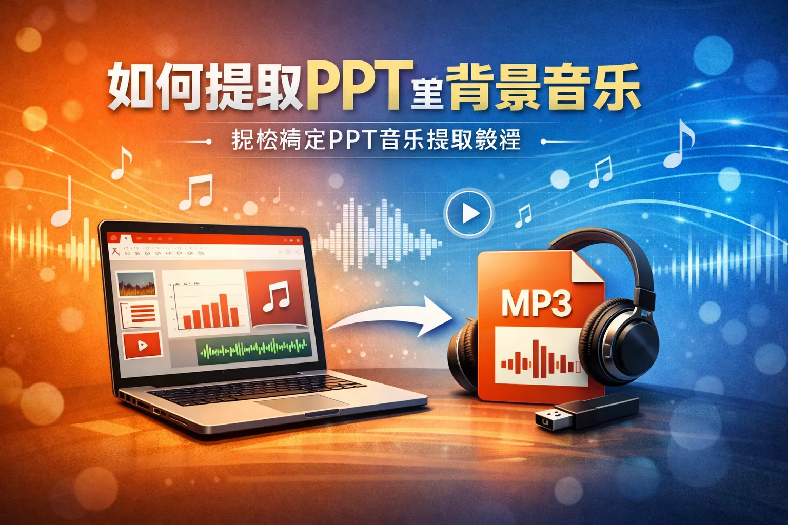 如何提取ppt里的背景音乐