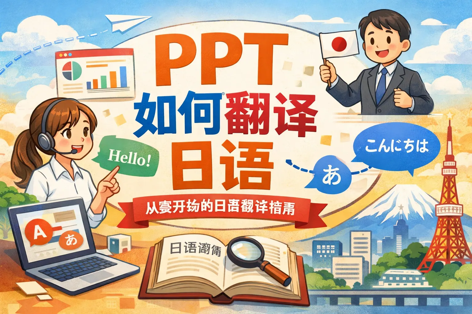 ppt如何翻译日语