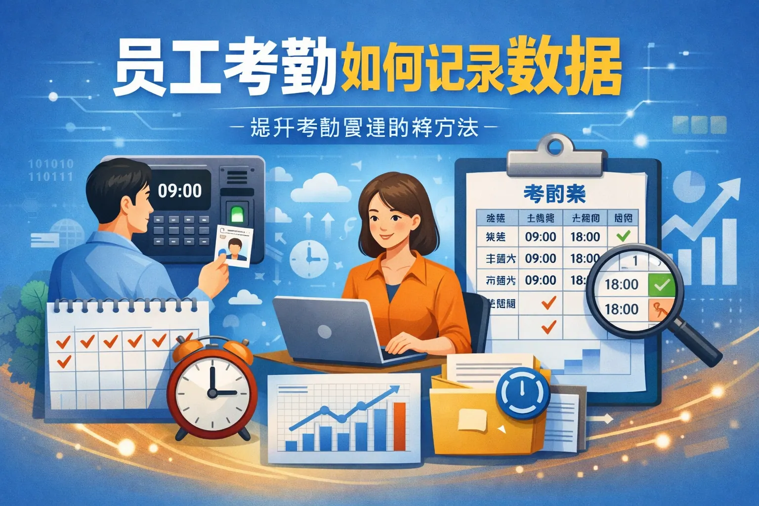 员工考勤如何记录数据