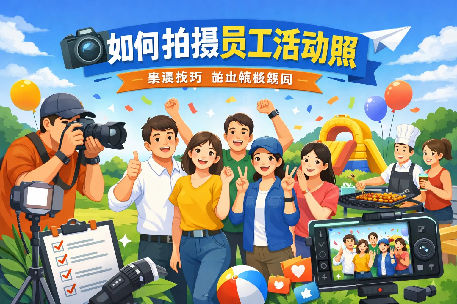 如何拍摄员工活动照