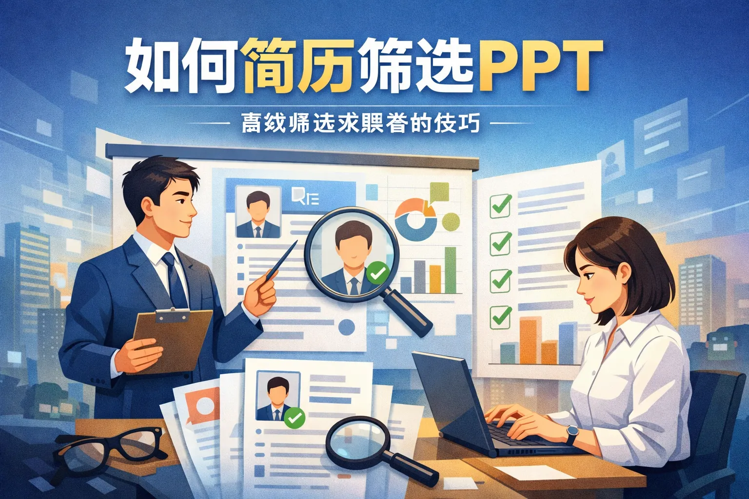 如何简历筛选PPT