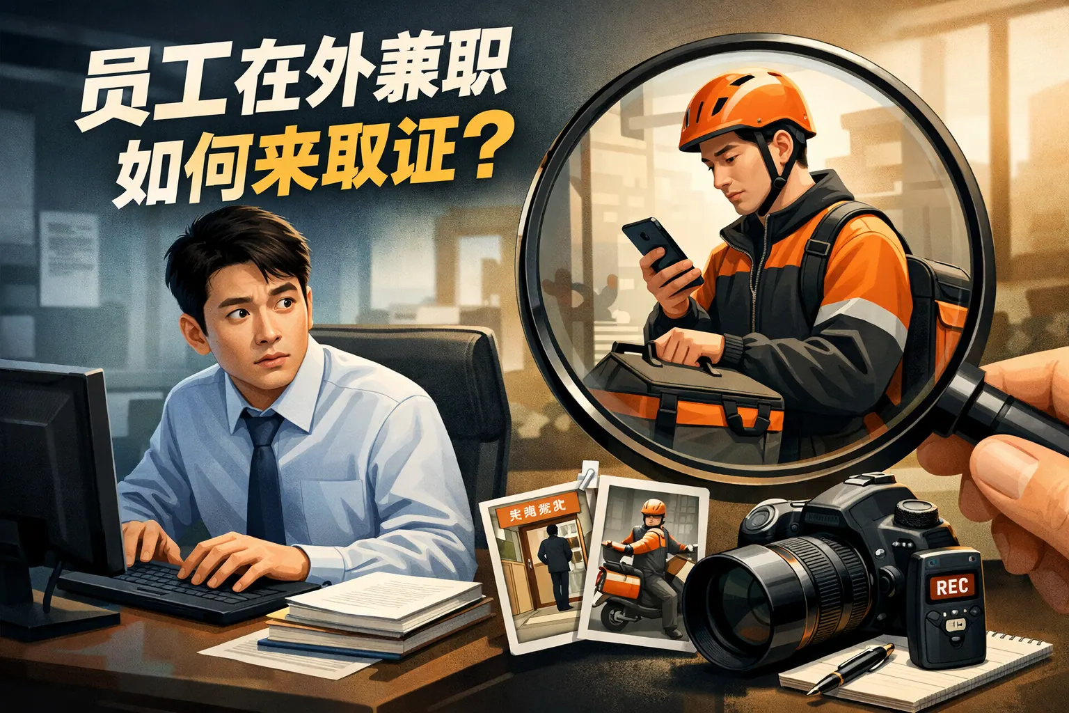 员工在外兼职如何让取证