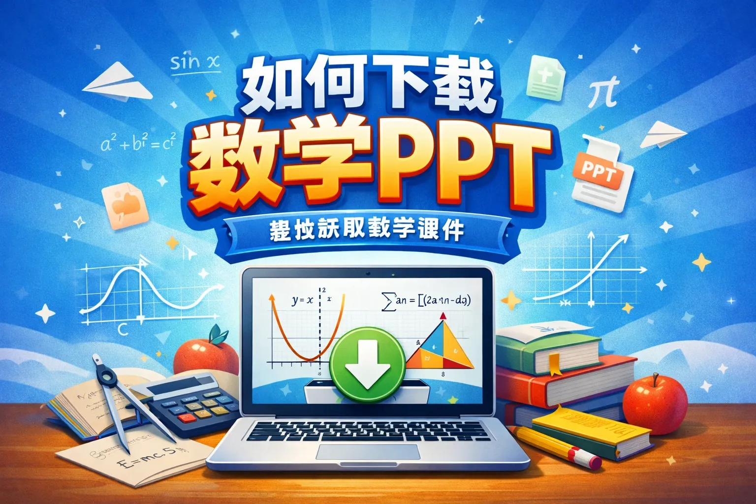 如何下载数学ppt