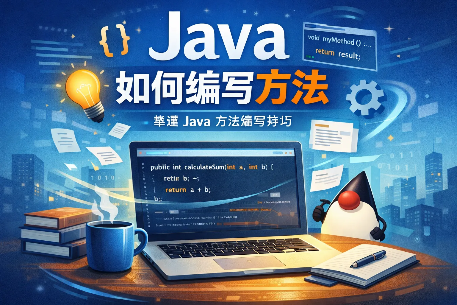 java 如何编写方法