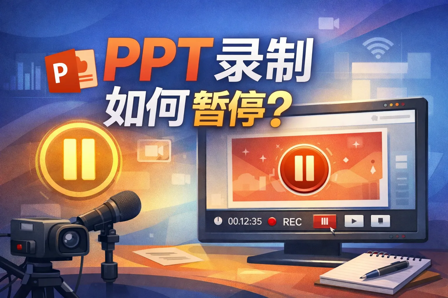 ppt录制如何暂停