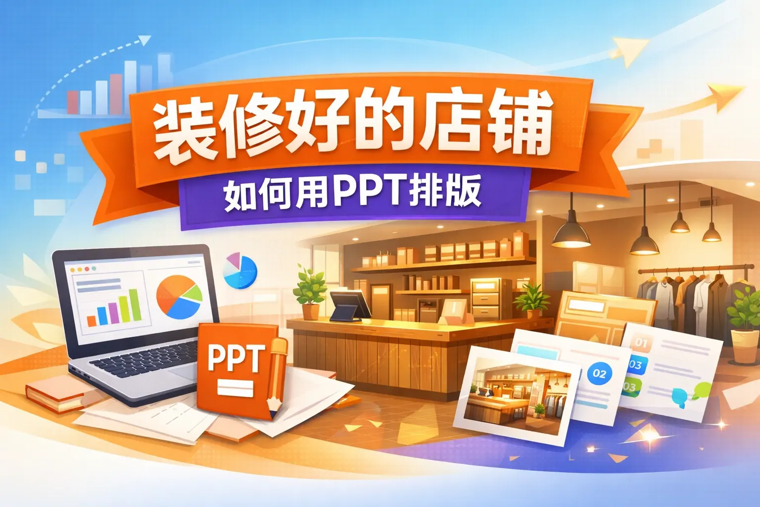 装修好的店铺如何用ppt排版