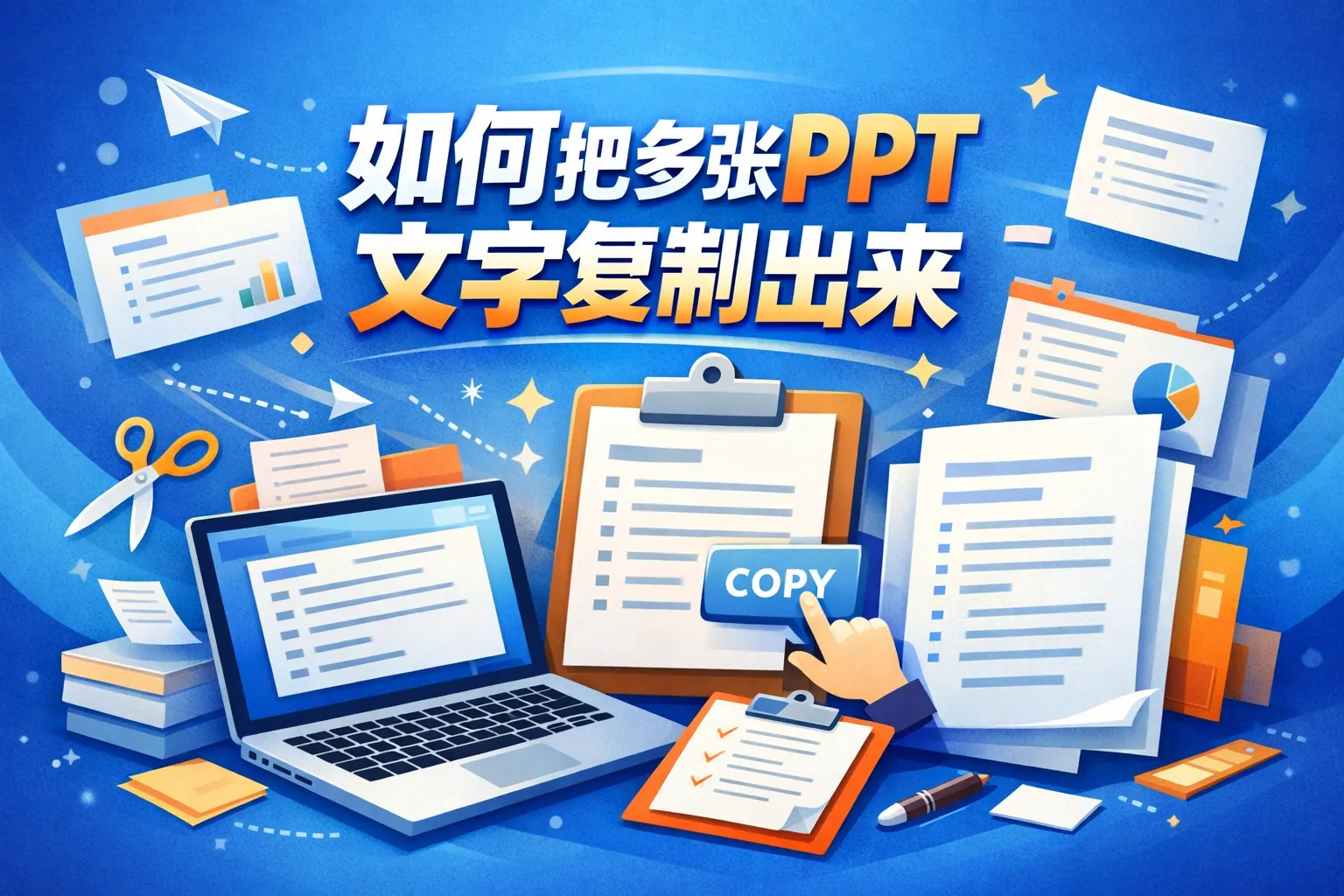 如何把多张ppt文字复制出来