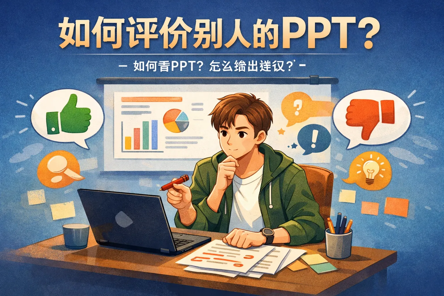 如何评价别人的ppt