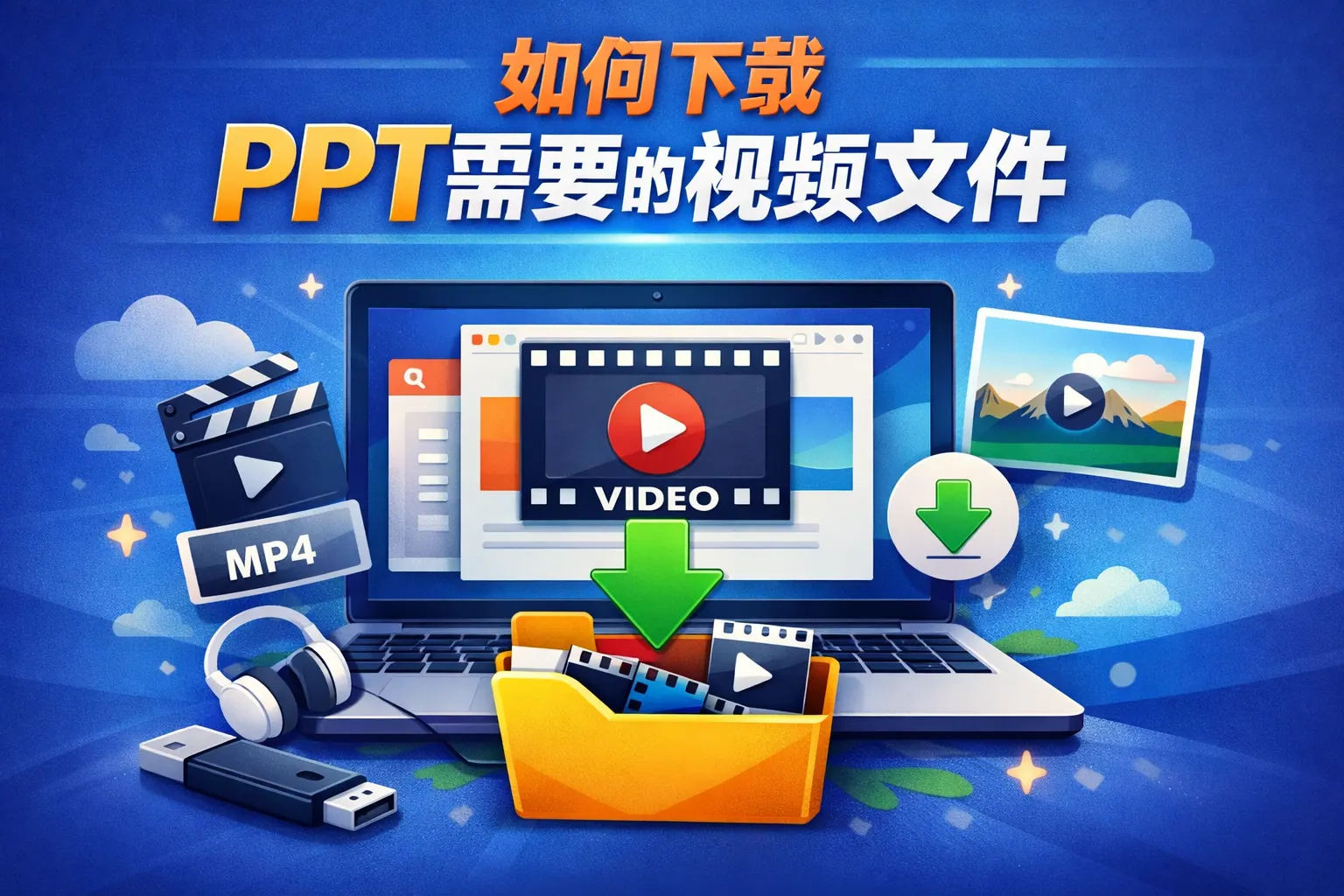 如何下载ppt需要的视频文件